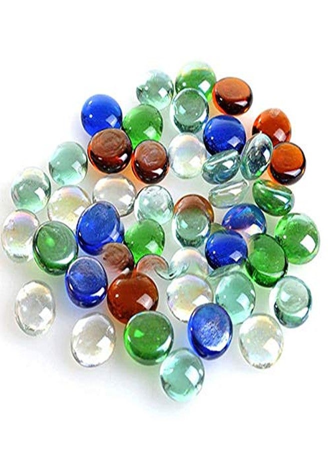 CRYSTA WORLD Marbles, Pebbles, Glass Gems for Vase Fillers, Party Table Scatter, Wedding, Decoration, Aquarium Decor, Crystal Rocks (1 Packet) - Image 1